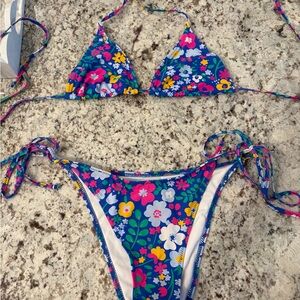 Bright swimwear floral bikini